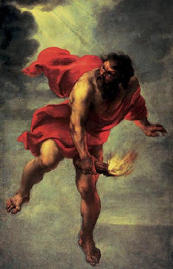 Jan Cossiers Prometheus Carrying Fire Germany oil painting art